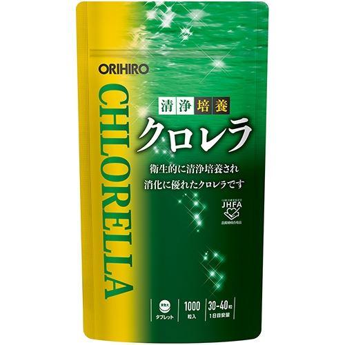 Чиста культивована хлорела Orihiro Clean Cultured Chlorella 1000 таблеток