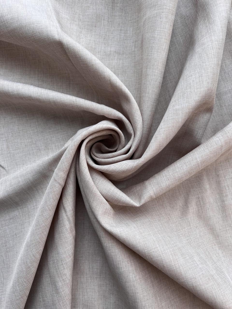 Штора Safir льняная структурная 300x270 см Бежевый (safir402-T)