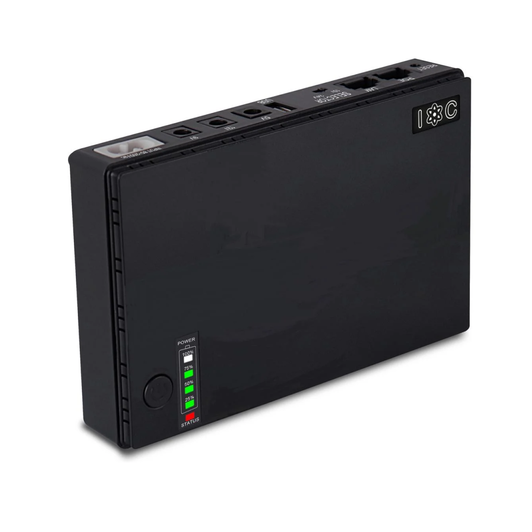 Источник бесперебойного питания UPS для роутера DC1018P 12000 mAh (1661) Источник бесперебойного питания UPS для роутера DC1018P 12000 mAh (1661)