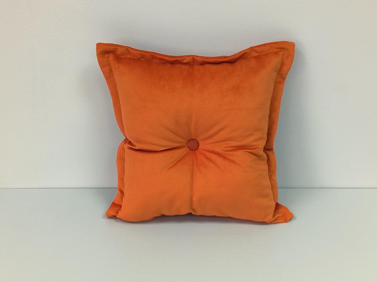 Декоративная подушка из рогожки и велюра с пуговицей 40x40 см (2084466026) Декоративная подушка из рогожки и велюра с пуговицей 40x40 см (2084466026)