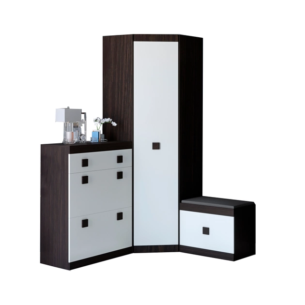 Прихожая Эверест Соната-7 Венге/Белый (EVR-20591)