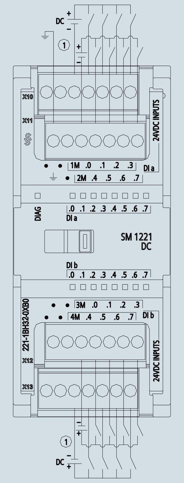 Модуль дискретного вводу Siemens Simatic S7-1200 SM 12216ES7221-1BH32-0XB0 - фото 2