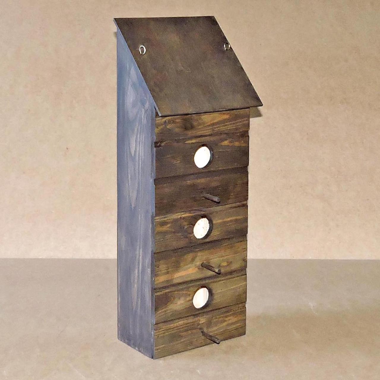 Шпаківня садова з дерева Папуга Капучино (СКВ-001509) Шпаківня садова з дерева Папуга Капучино (СКВ-001509)