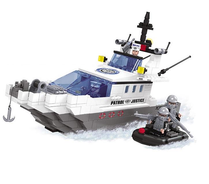 Конструктор Ausini Морской патруль 381 деталь White/Blue (124903)