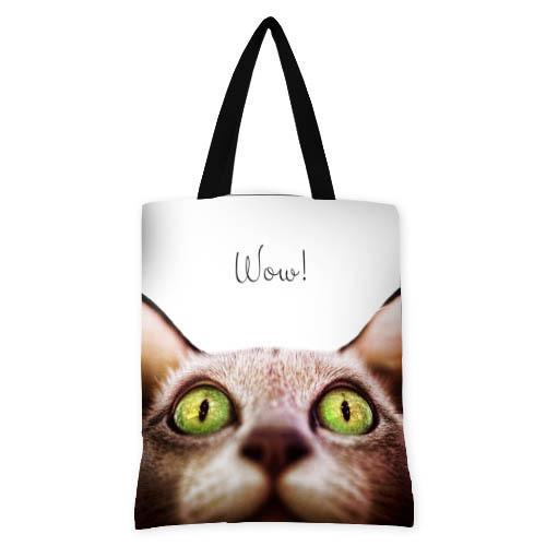Сумка женская тканевая Presentville Кот Wow (SV OB014)