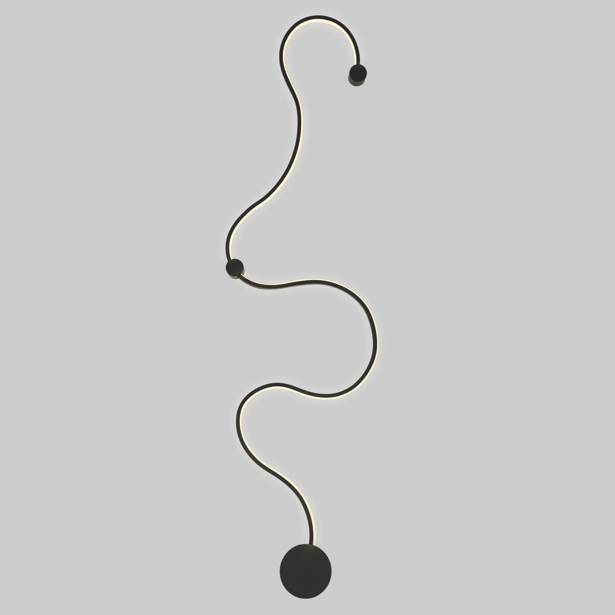 Светильник Tape светодиодный 130 см Черный