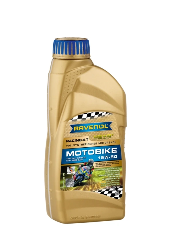 Олива для мотоцикла 4T RAVENOL Racing Motobike 15W-50 синтетика 1 л (1171109-001) Олива для мотоцикла 4T RAVENOL Racing Motobike 15W-50 синтетика 1 л (1171109-001)
