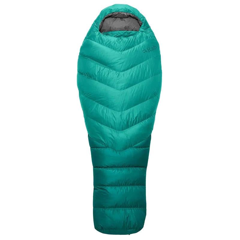 Спальный мешок женский Rab Alpine 600 Wmns -9°C 170 см Reg Left Peacock Green (QSD-43-PCG-REG-LZ)