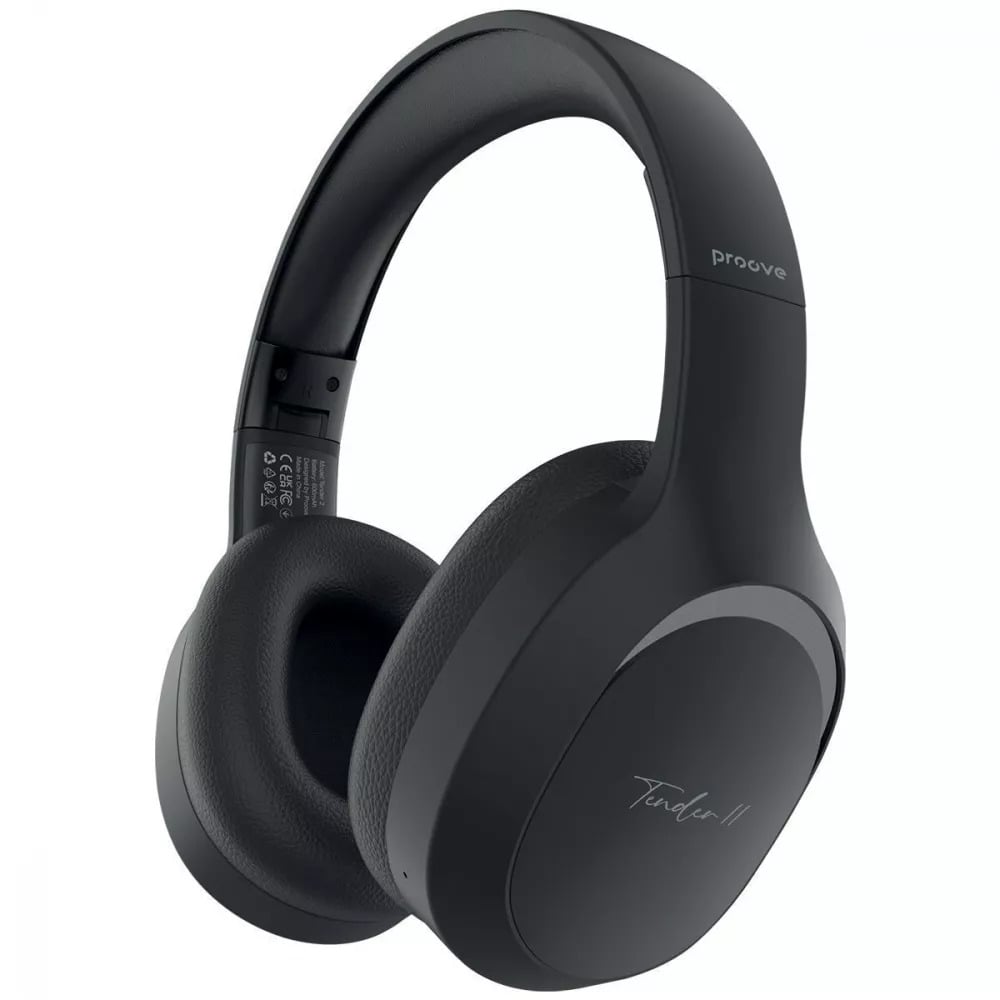Наушники беспроводные Proove Tender 2 APP с Bluetooth 6.0 Black (HPTR2001AP01)