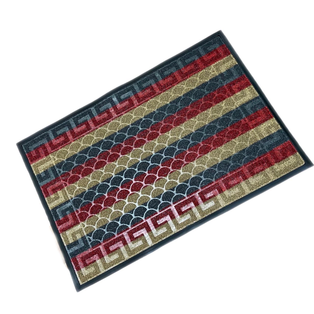 Грязезащитный коврик на резиновой основе Грасс из лески 80х120 см Красный (1467294909)