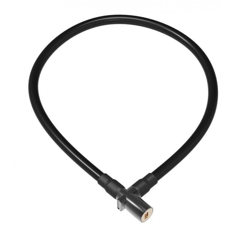 Замок Onguard Lightweight Key Coil Cable Lock. Стальной трос 120 см х 8 мм с виниловым покрытием/2 ключа, Черный