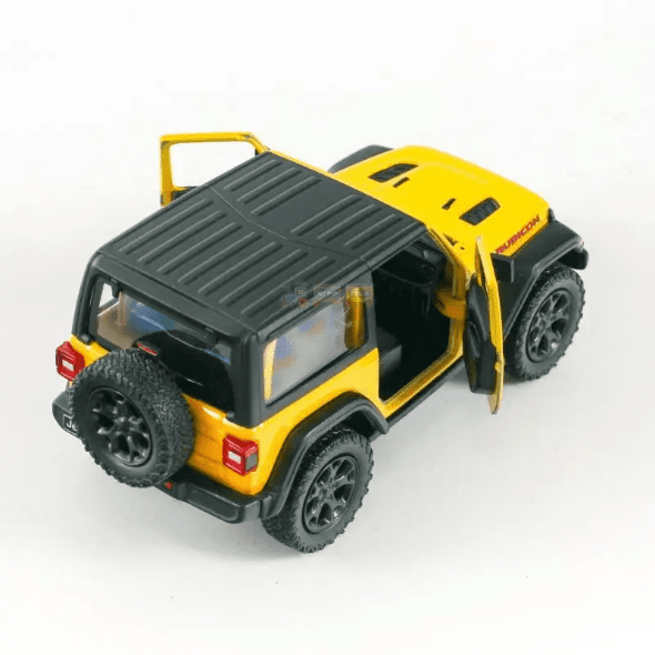 Іграшковий джип Kinsmart KT5412WB Jeep Wrangler 1:34 Жовтий (43130) - фото 3