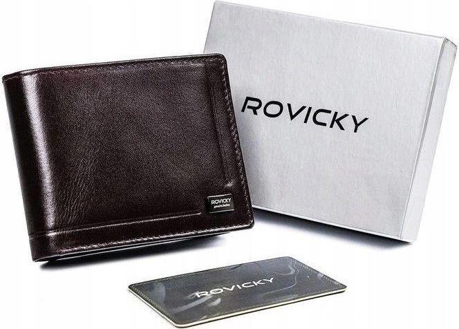 Кошелек мужской кожаный ROVICKY CPR-023-BAR-6491 Brown