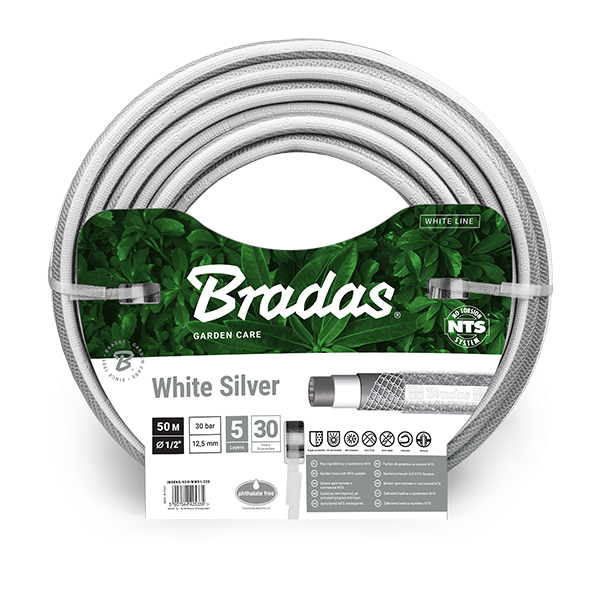 Шланг для полива Bradas NTS 1/2" 50 м White/Silver (WWS1/250)