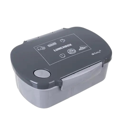 Ланч-бокс с паровым клапаном Ruhhy герметичный BPA Free 800 мл Серый (26169)