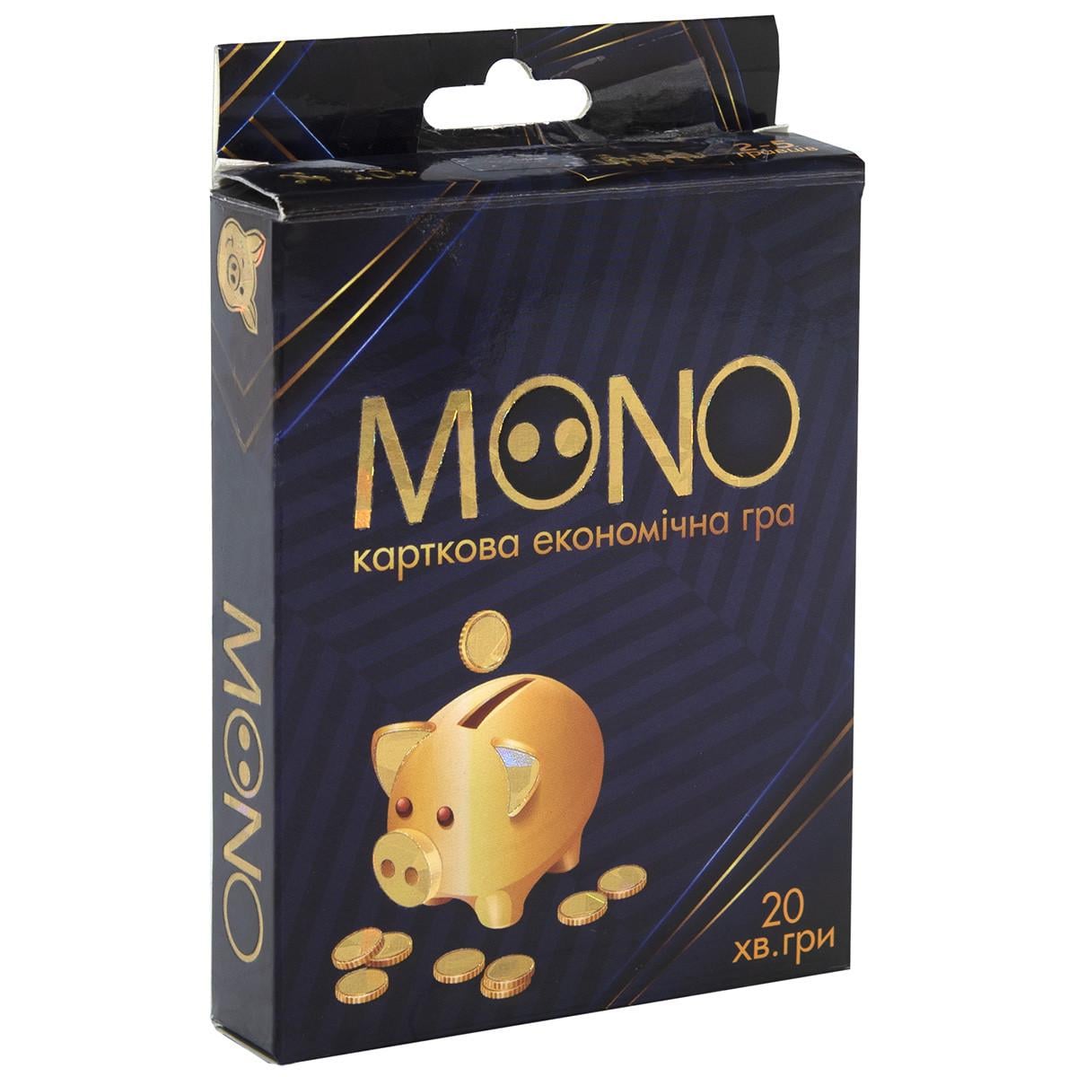 Гра карткова економічна Strateg MONO 10+ в коробці 13,5х9х2,2 см (30569)