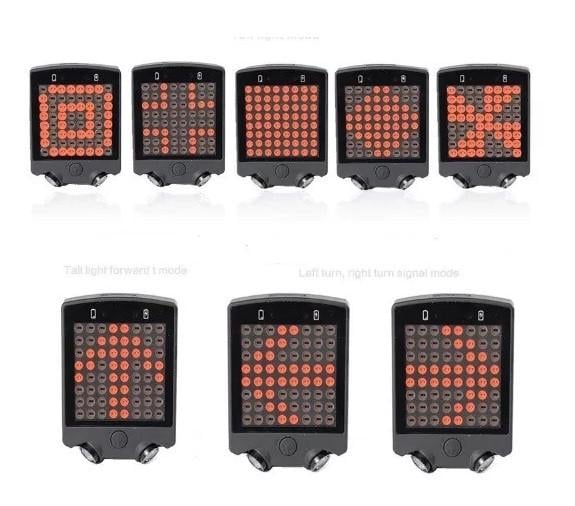 Велоліхтар задній з поворотниками SUXIAO BG-A112 з пультом (2288889049) - фото 8