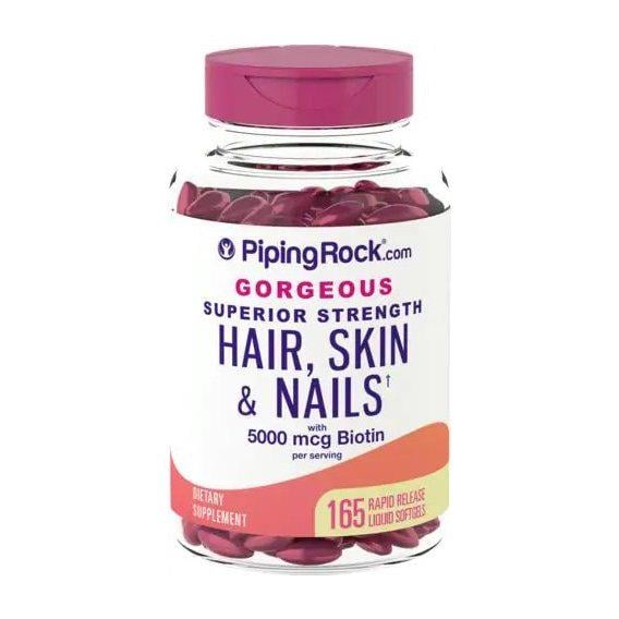 Комплекс для кожи, волос и ногтей Piping Rock Hair, Skin & Nails infused with Moroccan Argan Oil 165 Softgels