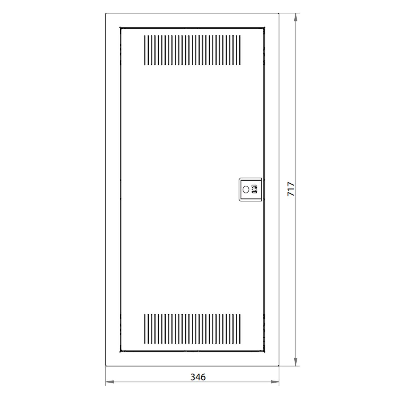 Щит распределительный ETI ECG56 COMBO3/1-I 14 модулей пластик 717х346х96 мм Белый (1100221) - фото 2