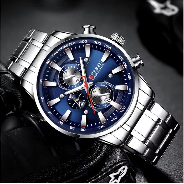 Часы наручные мужские Curren Pacific Silver (1951) - фото 3 Часы наручные мужские Curren Pacific Silver (1951) - фото 3