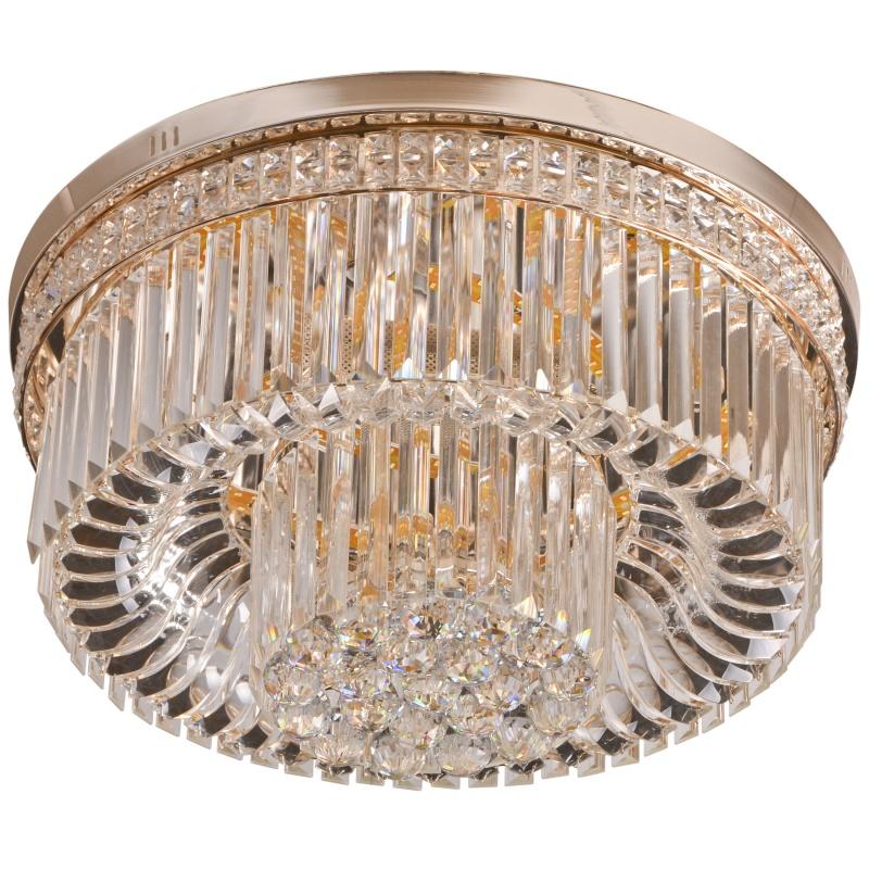 Люстра потолочная торт с подсветкой большая Brille BCL-638C/4 E14/LED