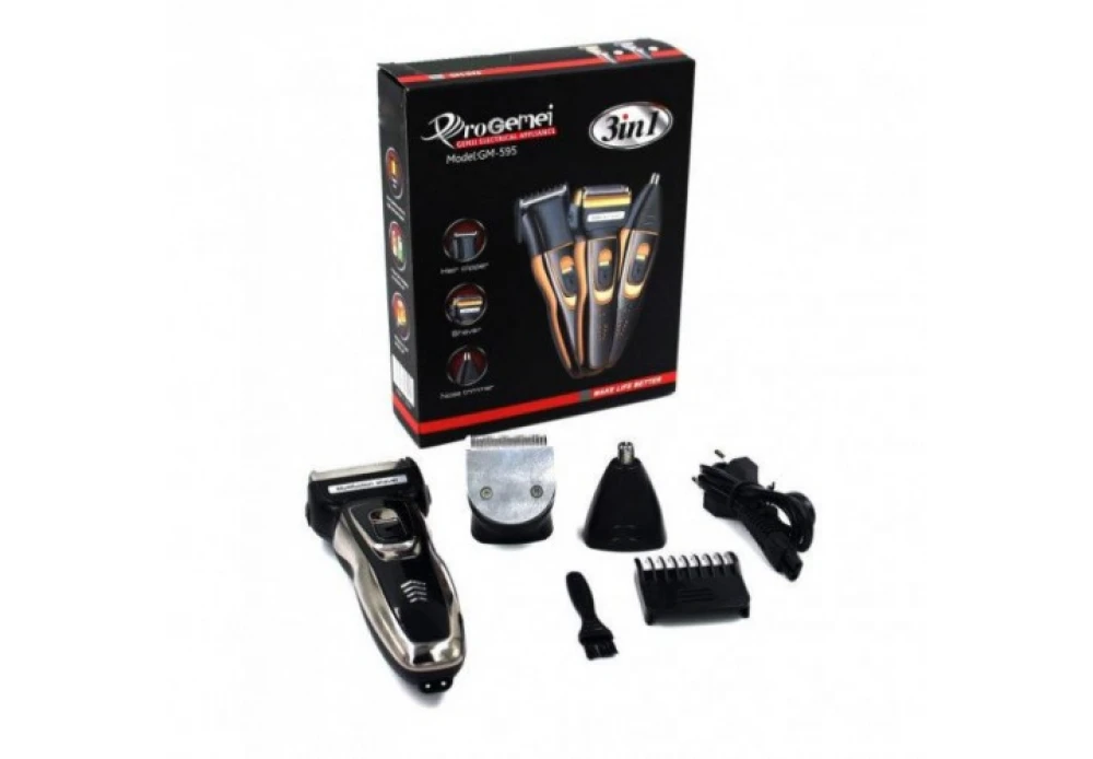 Набір для стрижки волосся Gemei GM-595 3 в 1 стайлер (365008)