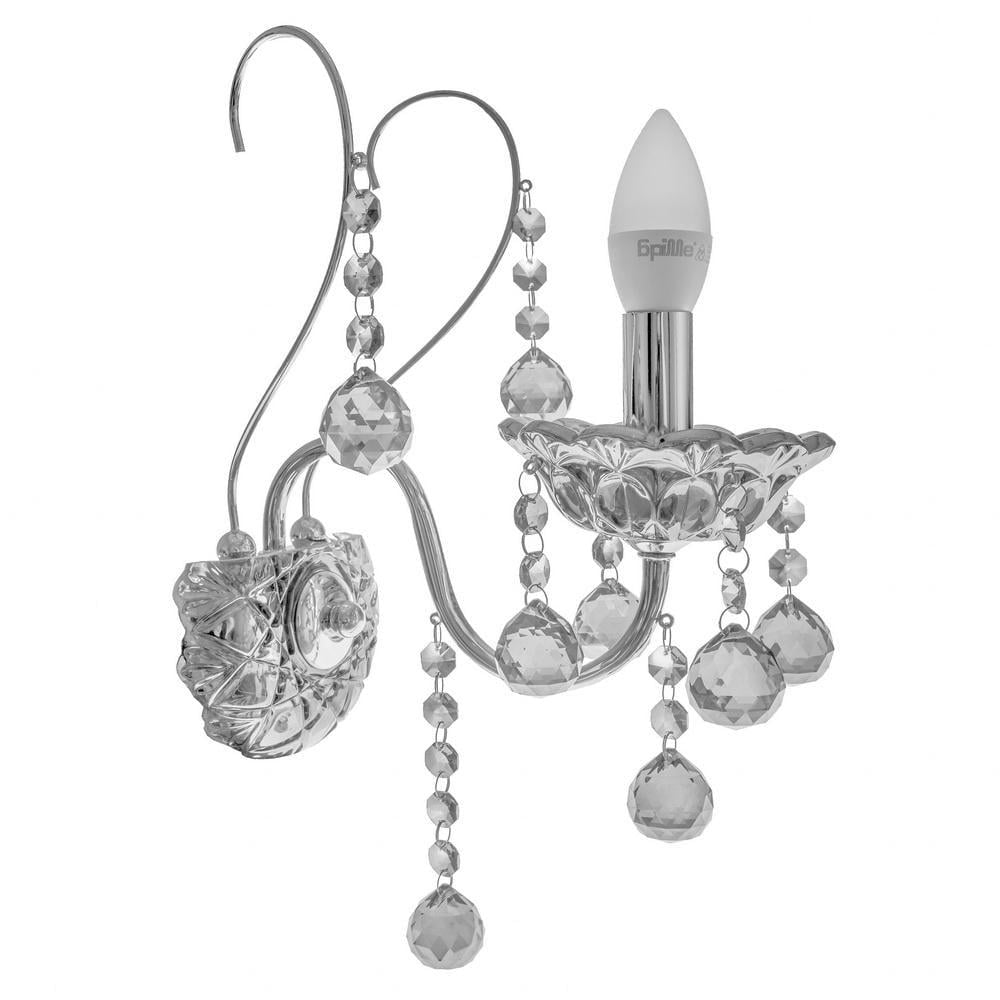 Бра настенное накладное BCL-681W/1 E14 CH классическое (26-695)