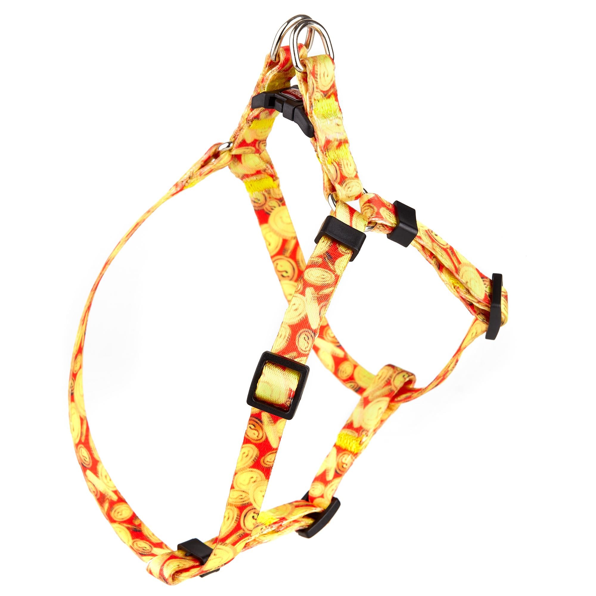 Шлея KareLine MONEY из нейлона с узором и пластиковой пряжкой 25 мм А 500-680 мм В 500-720 мм (0819/2)