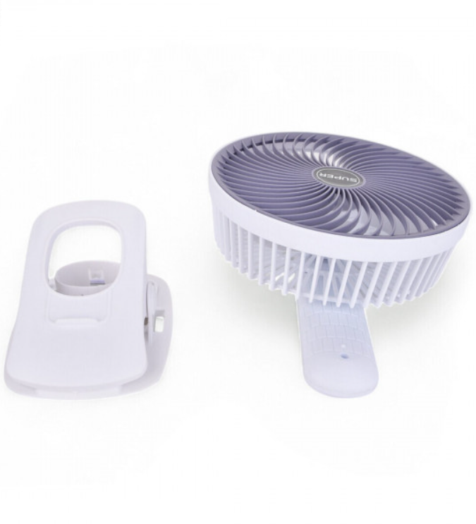 Вентилятор акумуляторний clip+mobile stand з прищепкою і USB зарядкою Білий (VNA10034) - фото 3 Вентилятор акумуляторний clip+mobile stand з прищепкою і USB зарядкою Білий (VNA10034) - фото 3