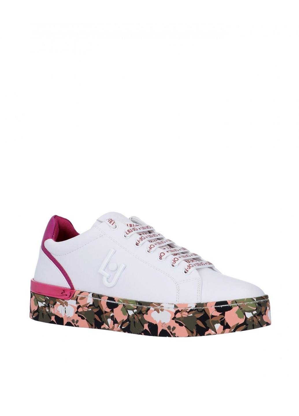 Кроссовки женские LIU-JO SILVIA 01 SNEAKER р. 40 Белый/Розовый (BA0001EX014S1021)
