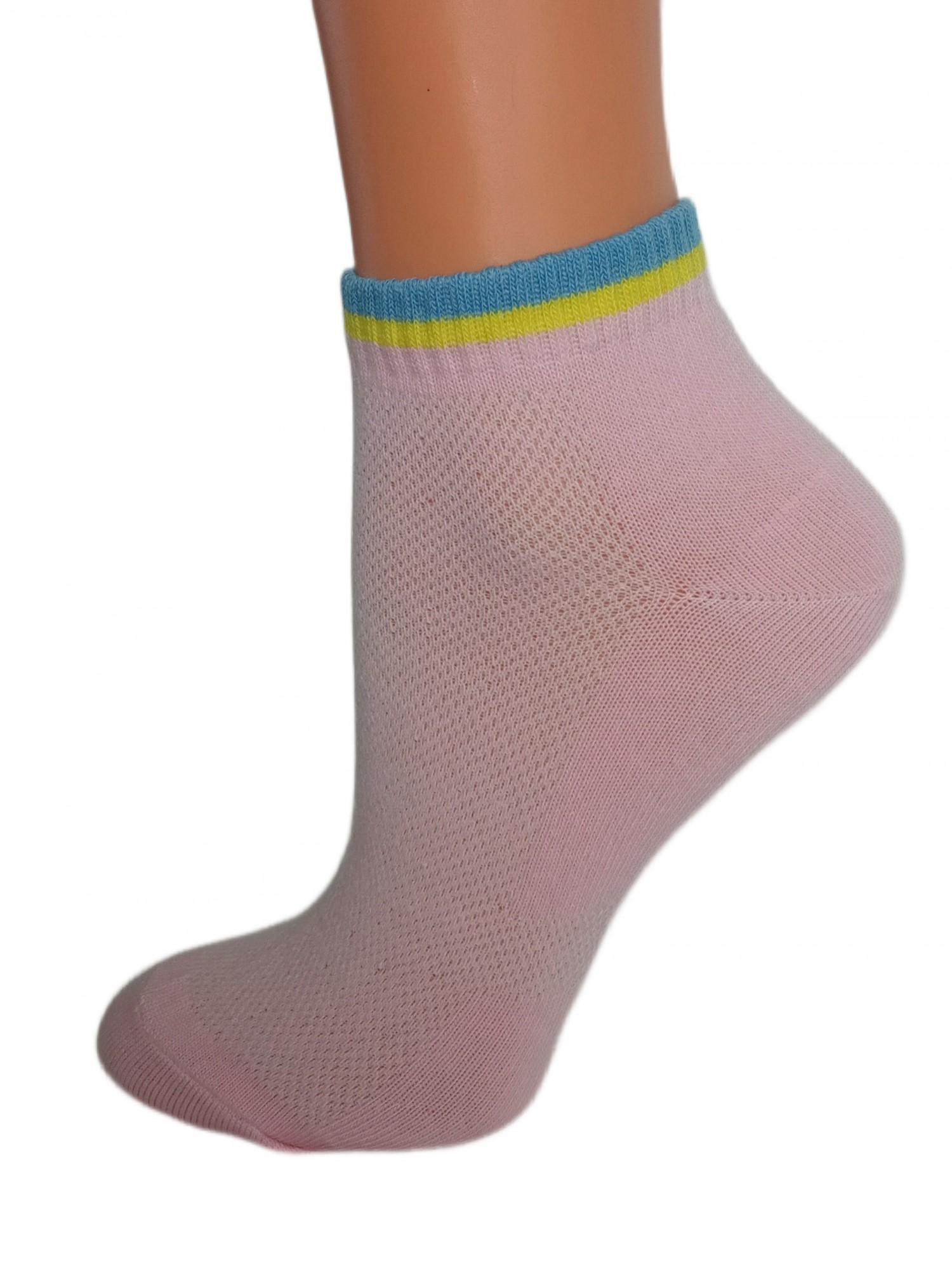 Шкарпетки Нова пара 143-352 літні короткі Рожевий (2352014314351)