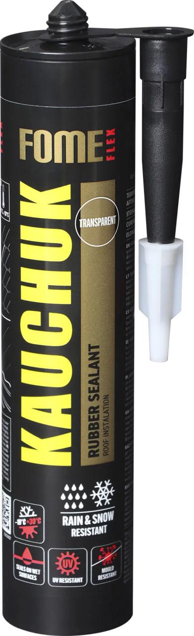 Герметик Fome Flex Kauchuk вологостійкий 300 мл Прозорий (01-4-2-010)