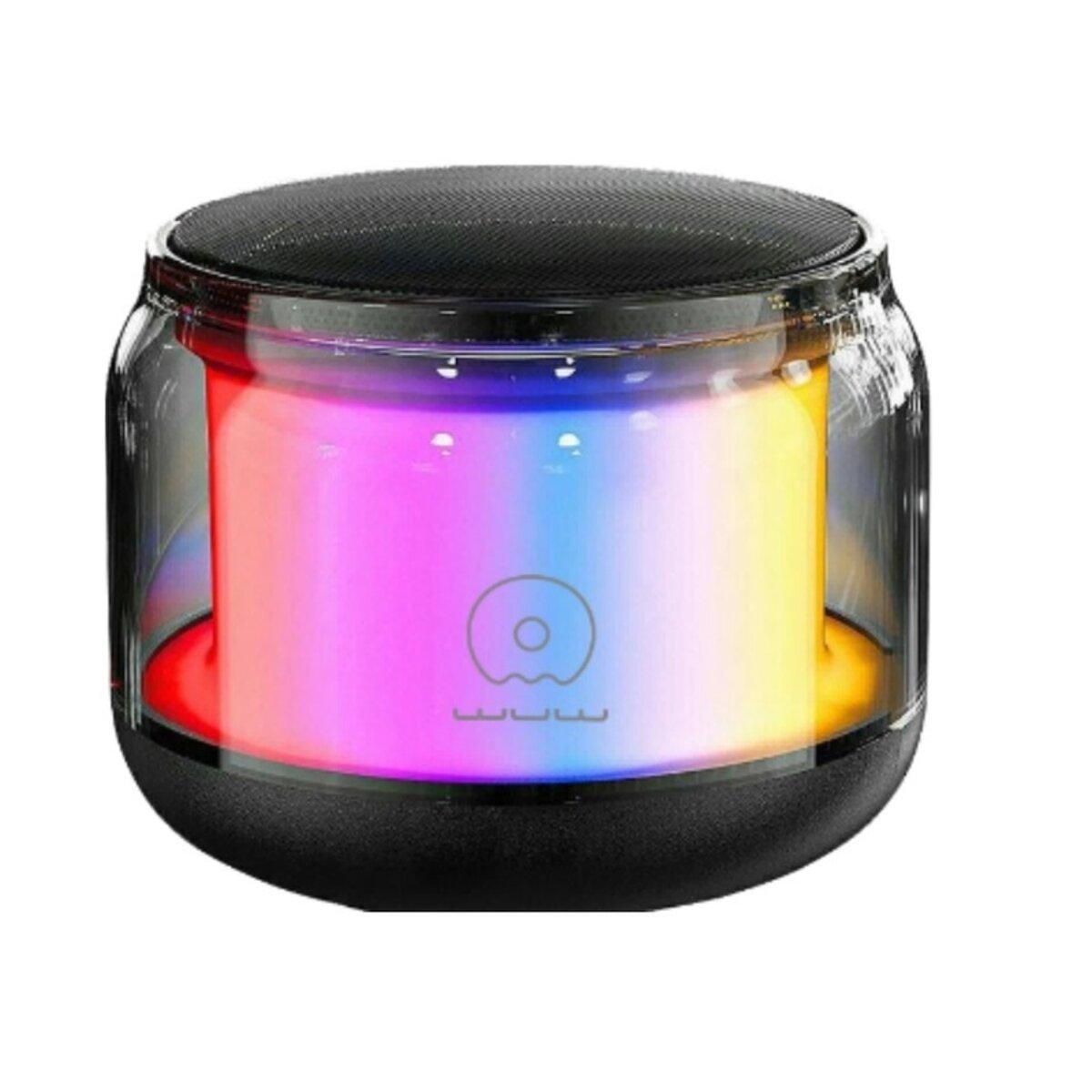 Портативна колонка бездротова Wuw R213 400 mAh LED Black (R213)