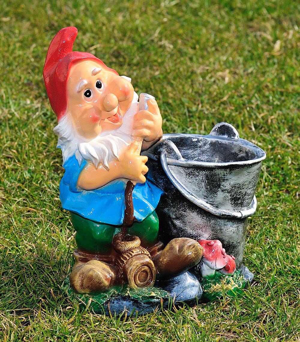 Подставка для цветов Гном поливальщик 31 см (179) - фото 4 Подставка для цветов Гном поливальщик 31 см (179) - фото 4