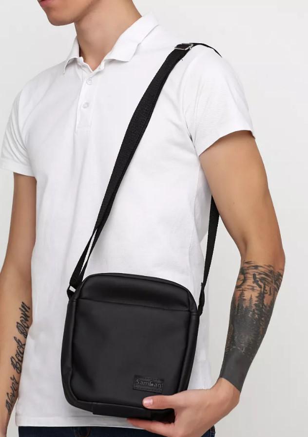 Мужская сумка мессенджер Sambag Makros Черный (70220001m) - фото 2 Мужская сумка мессенджер Sambag Makros Черный (70220001m) - фото 2