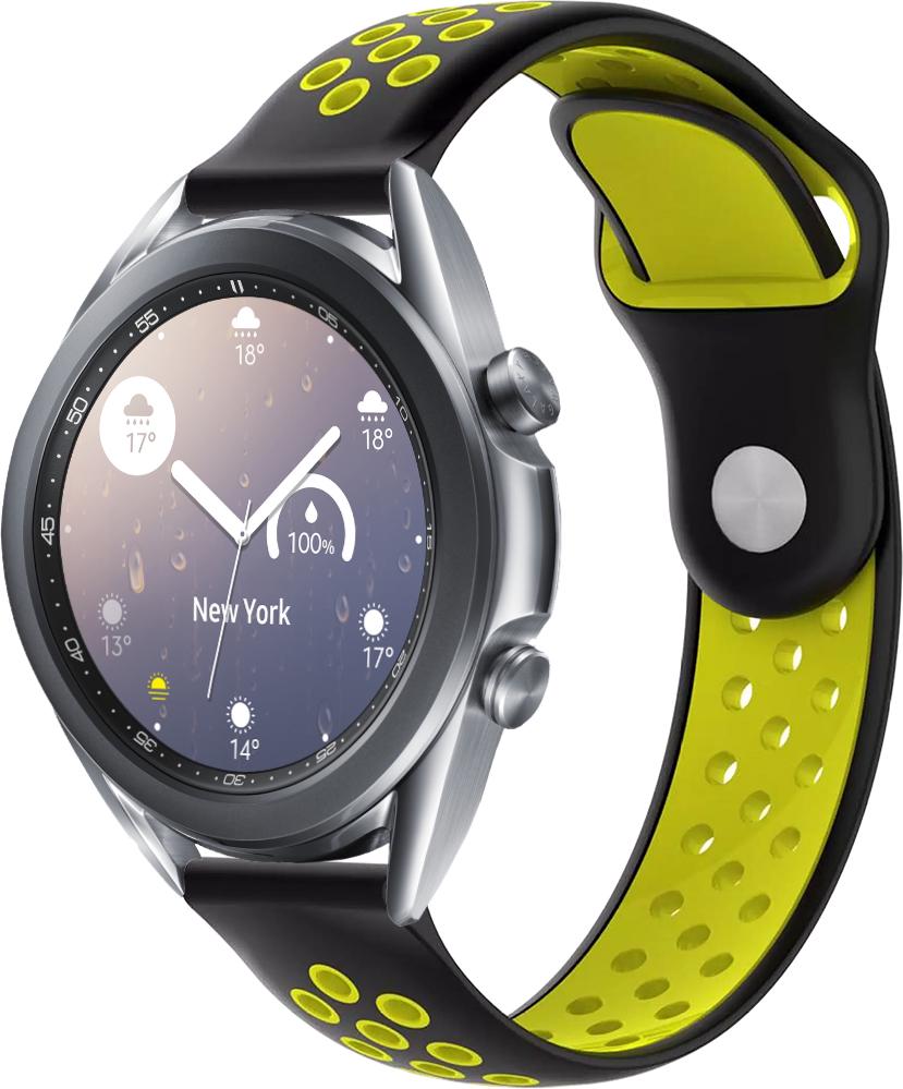 Ремешок Sport для Galaxy Watch 3 41 мм Black Yellow (23034-61)