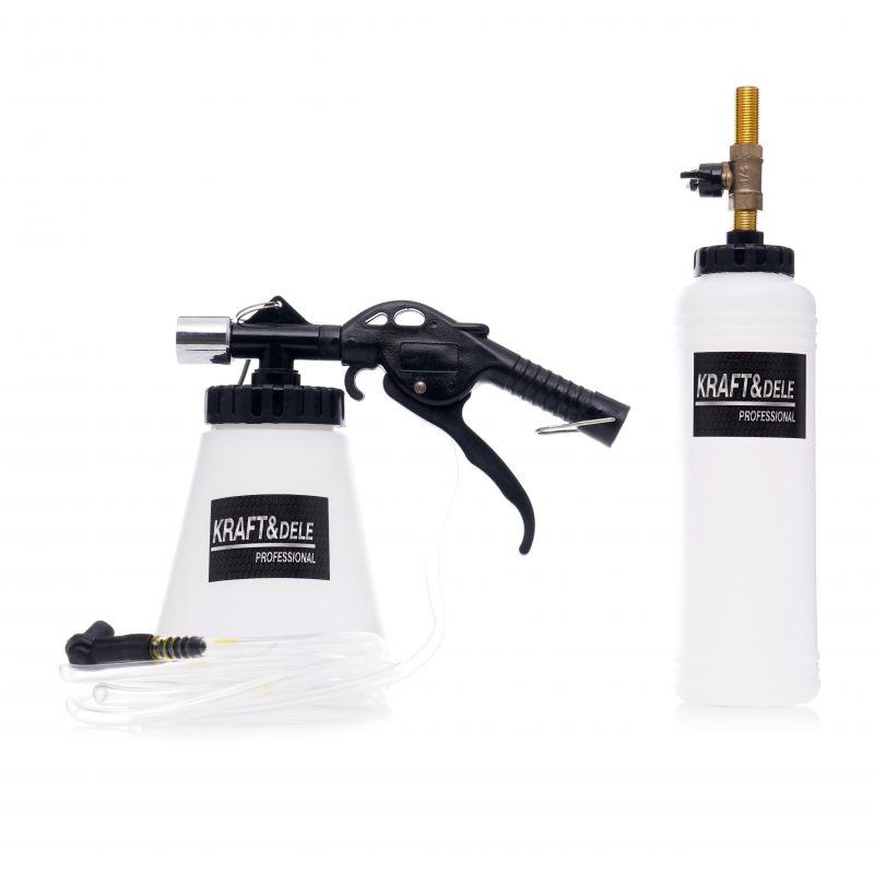 Комплект для прокачування/заміни гальмівної рідини Kraft&Dele 6-12 бар 0,75 л 180 л/хв (KD1457) - фото 2 Комплект для прокачування/заміни гальмівної рідини Kraft&Dele 6-12 бар 0,75 л 180 л/хв (KD1457) - фото 2