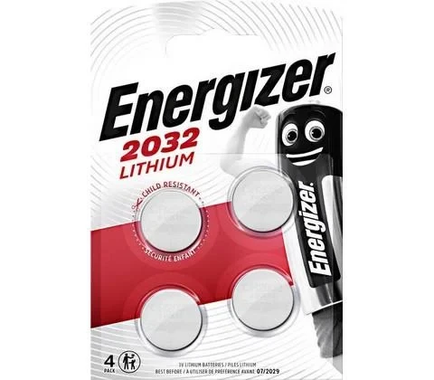 Батарейки литиевые Energizer CR2032 блистер 4 шт.