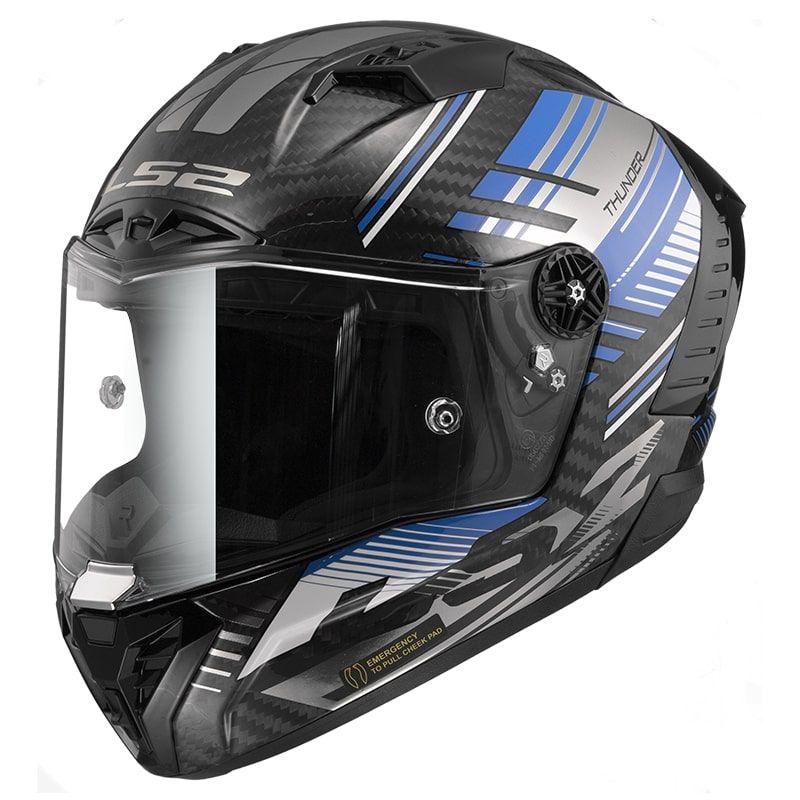 Мотошлем LS2 FF805 Thunder C Volt L Gloss Black/Blue (26171)