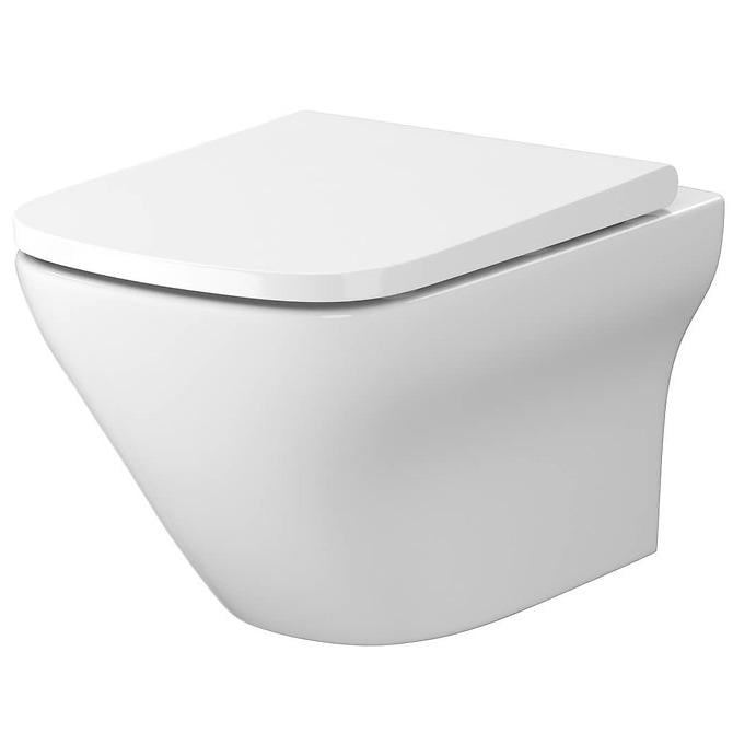 Унітаз підвісний Cersanit Larga СетВ332 S701-473 безобідковий із сидінням з мікроліфтом (217257)