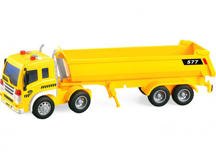 Грузовик самосвал WENYI инерционный звук/свет 1:16 Желтый (WY 577 A)