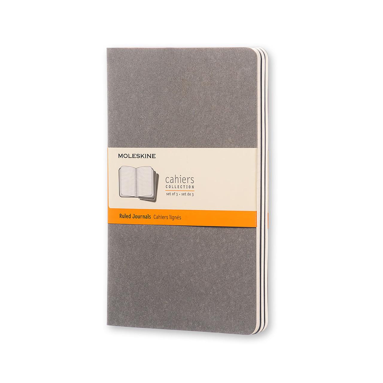 Блокнот Moleskine Cahier теплый серый средний 80 страниц линейка 13х21 см (9788866134237)