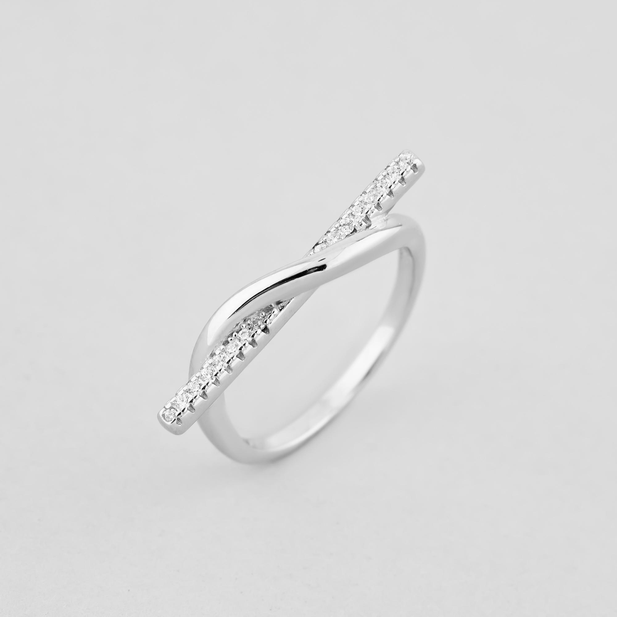 Серебряное кольцо Minimal Прямота р. 17,5 (15542)