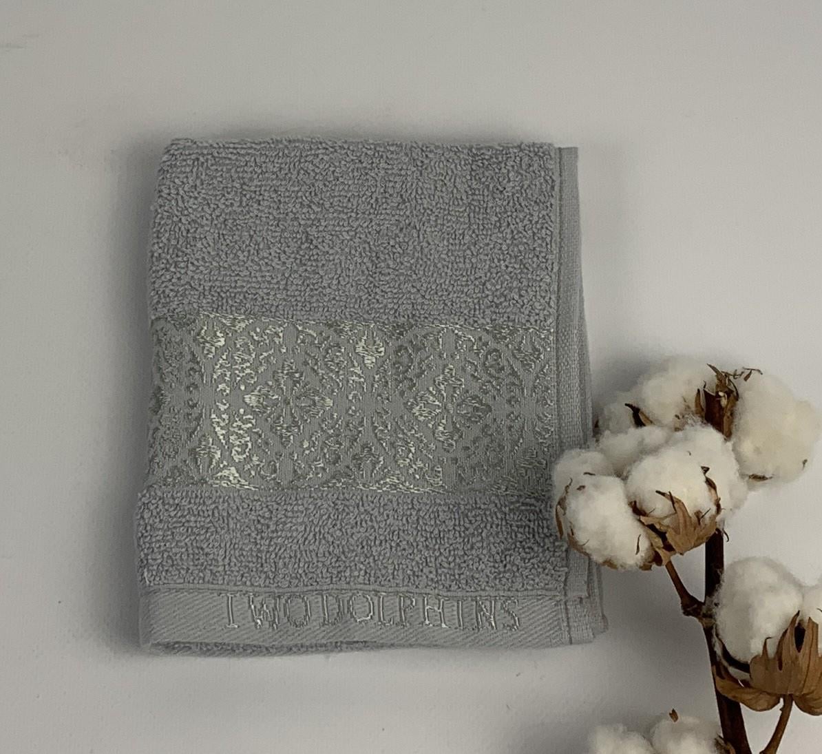 Полотенце Two Dolphins Classic Cotton Maira E856 30х50 см Серый (CN32117)