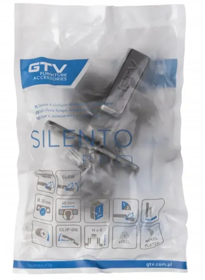 Петля внутренняя GTV SILENTO PRO с дотягом Черный (ZM-HCSL07-3DBEO-20) - фото 4 Петля внутренняя GTV SILENTO PRO с дотягом Черный (ZM-HCSL07-3DBEO-20) - фото 4