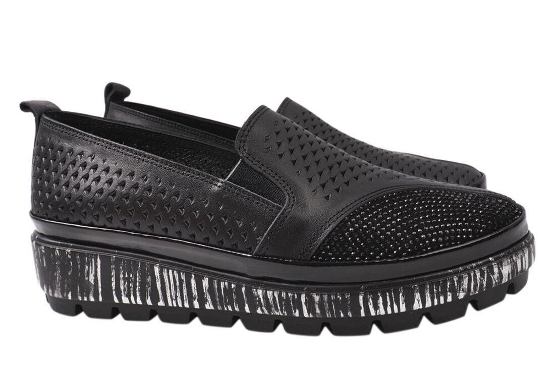 Туфли женские Mario Muzi из кожи на низком ходу р. 36 Черный (547-21LTCP)