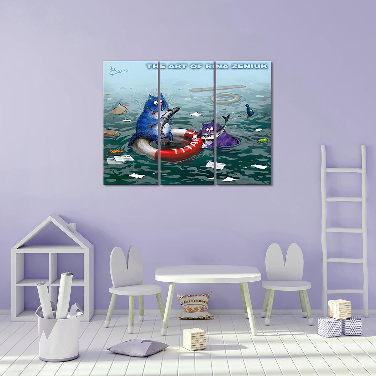 Модульная картина Спасение 3 модуля 50x75 см Модульная картина Спасение 3 модуля 50x75 см