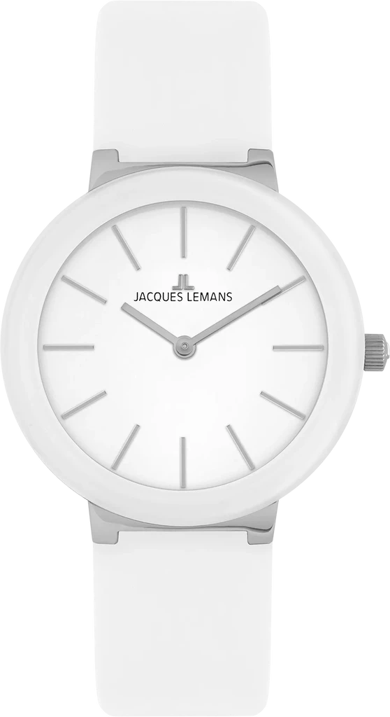 Наручные часы женские Jacques Lemans Monaco 42-9B со стальным корпусом WR 100 м и белым циферблатом Наручные часы женские Jacques Lemans Monaco 42-9B со стальным корпусом WR 100 м и белым циферблатом