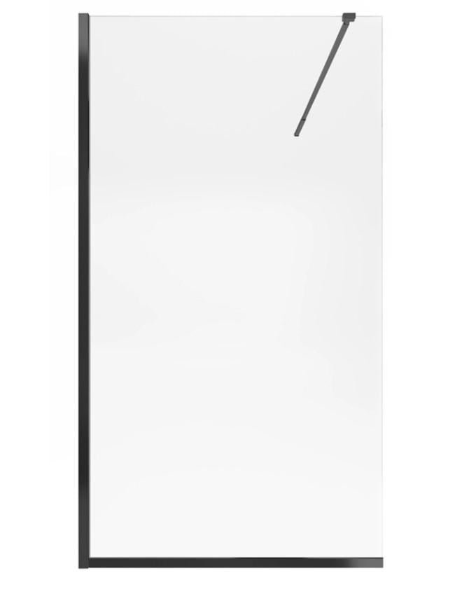 Душова перегородка Qtap Walk-In Standard BLM201.C8 100х200 см скло Clear 8 мм покриття CalcLess