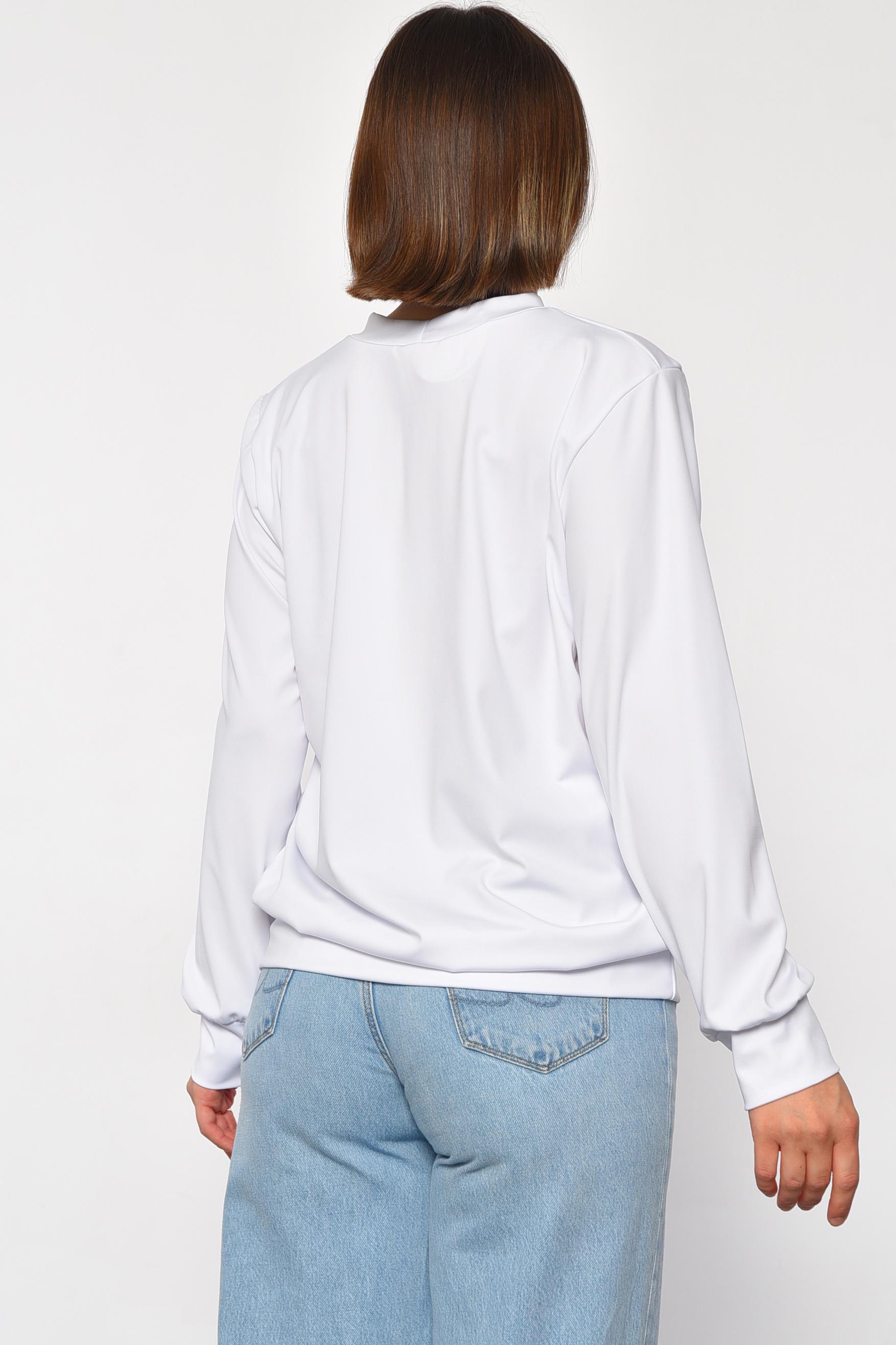 Свитшот женский с рисунком S-M Белый (185593) - фото 3 Свитшот женский с рисунком S-M Белый (185593) - фото 3